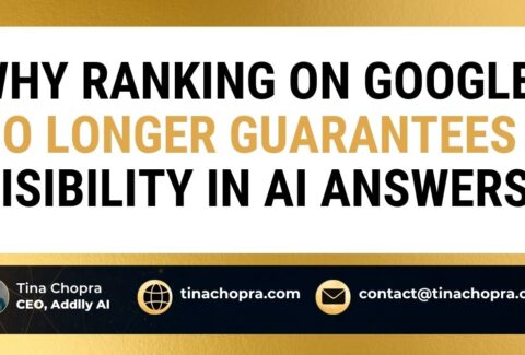 Why Ranking on Google No Longer Guarantees Visibility in AI Answers