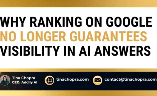 Why Ranking on Google No Longer Guarantees Visibility in AI Answers