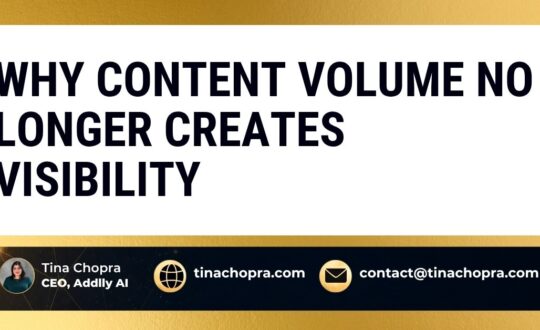 Why Content Volume No Longer Creates Visibility