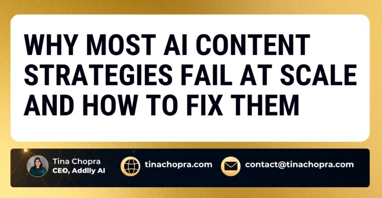 Why Most AI Content Strategies Fail at Scale and How to Fix Them