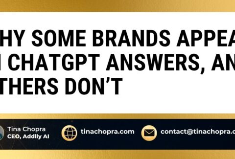 Why Some Brands Appear in ChatGPT Answers, and Others Don’t?