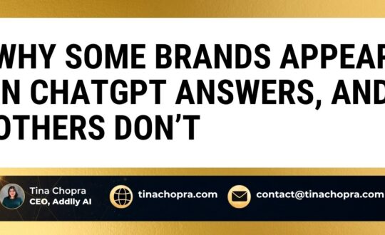 Why Some Brands Appear in ChatGPT Answers, and Others Don’t?