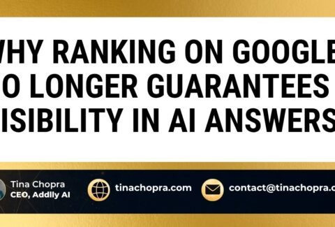 Why Ranking on Google No Longer Guarantees Visibility in AI Answers